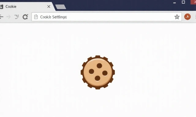 Icono de configuración de cookies en un navegador web